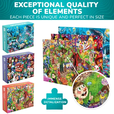 1000 Pcs Puzzles for Adults | Charlie, Alice & Underwater