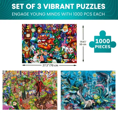1000 Pcs Puzzles for Adults | Charlie, Alice & Underwater