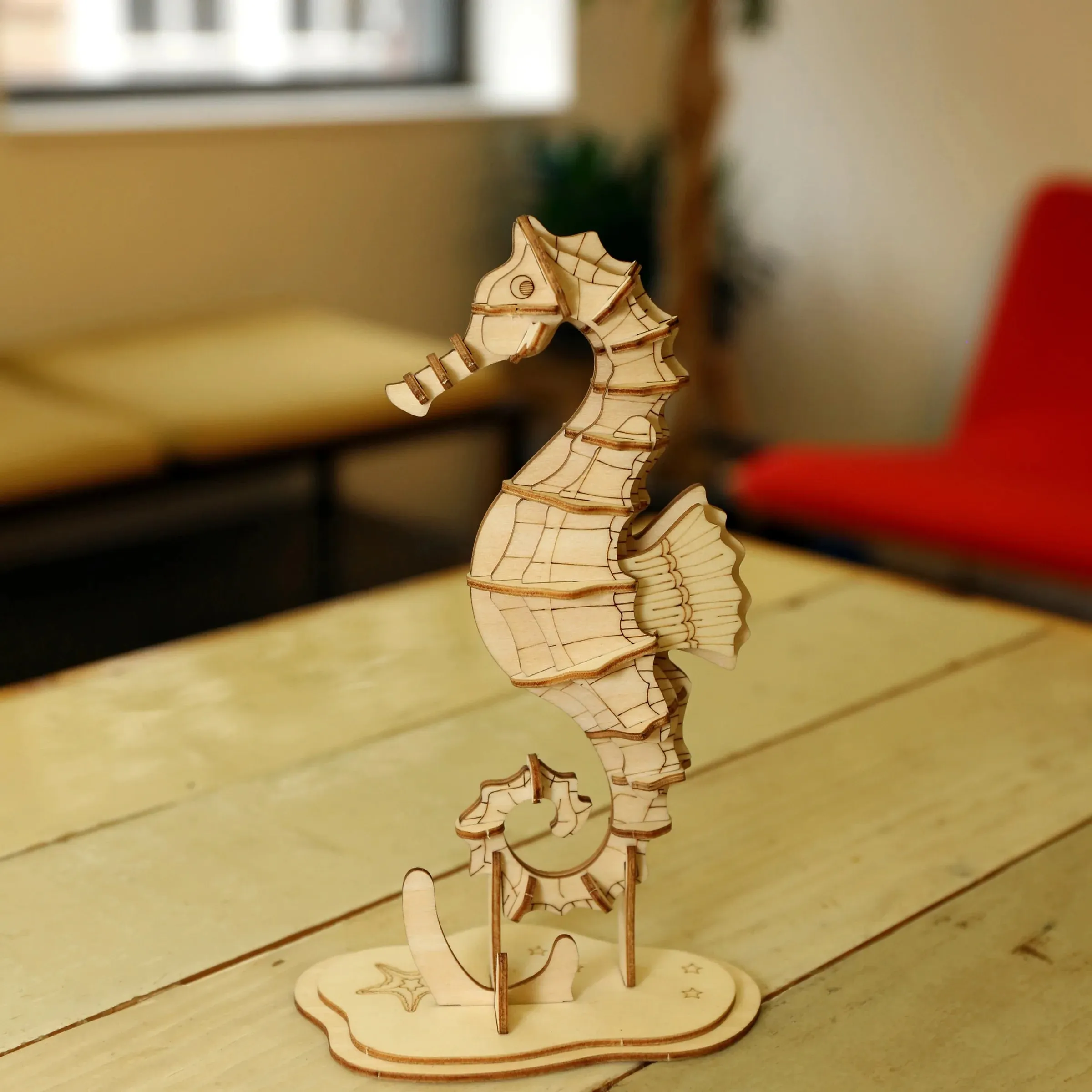 3D Wooden Seahorse Puzzle