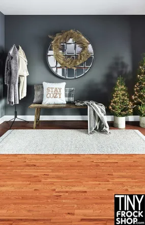 A-336 12" Fashion Doll Photography Backdrop - Wide - Stay Cozy Front Room
