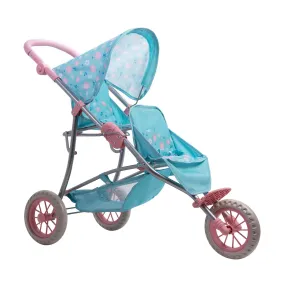 Adora Twin Jogger Baby Doll Stroller - Flower Power