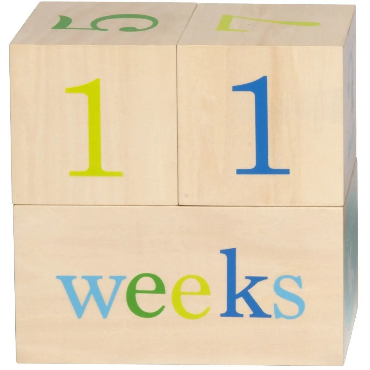 All4Ella Milestone Blocks - Boy (wood)