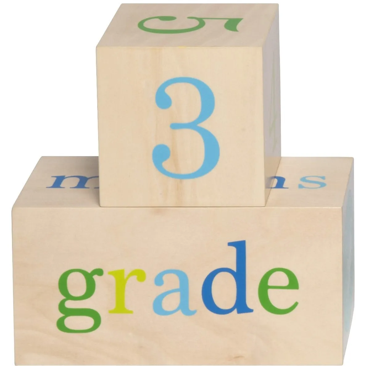All4Ella Milestone Blocks - Boy (wood)