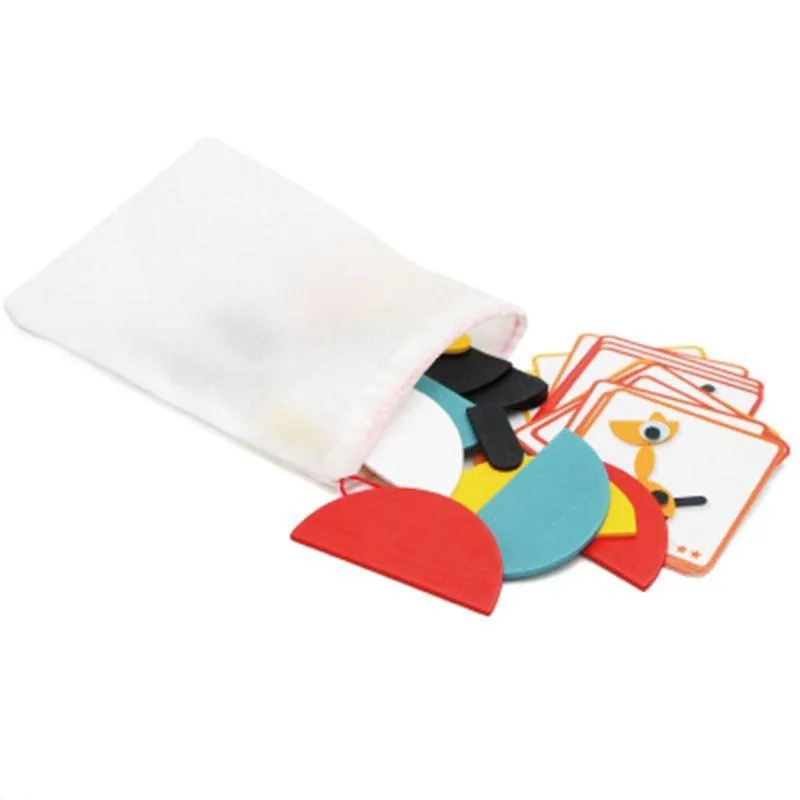 Animal Wooden Jigsaw Puzzle Kids Educational Toys For Children Learning Wooden Puzzles Baby Early Educational Toy