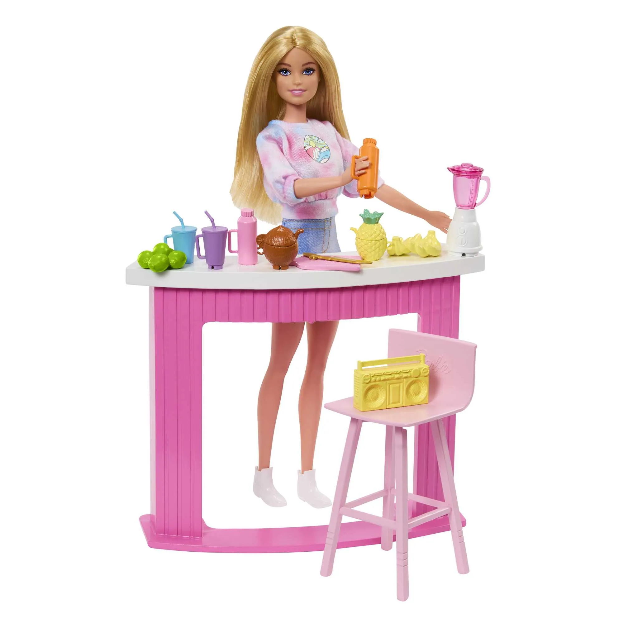 Barbie Accessories, Doll House Furniture, Smoothie Bar Story Starter