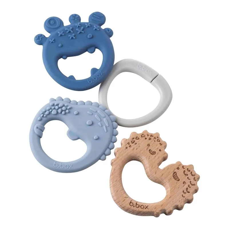 B.box Trio Teether - Lullaby Blue