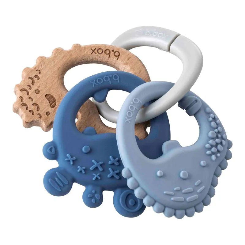 B.box Trio Teether - Lullaby Blue