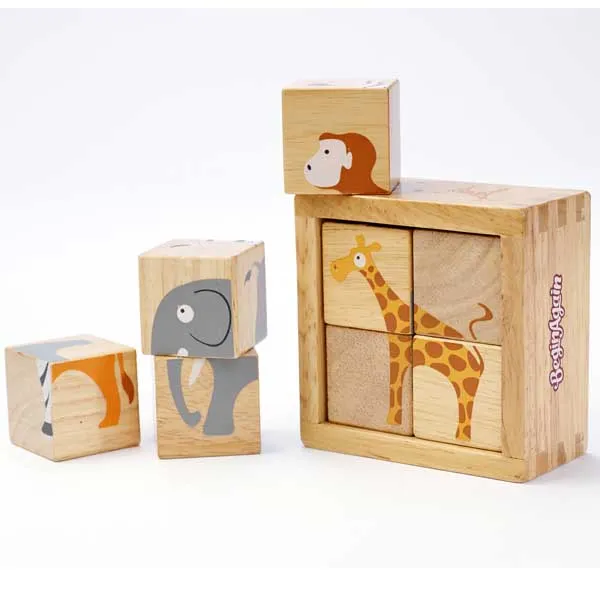 Begin Again Toys - Buddy Blocks - Safari Animals