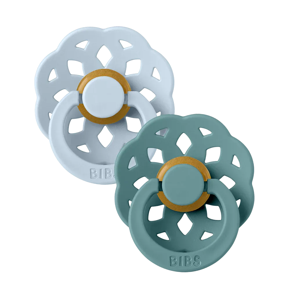 Bibs Boheme Colour Pacifier - Baby Blue/Island Sea