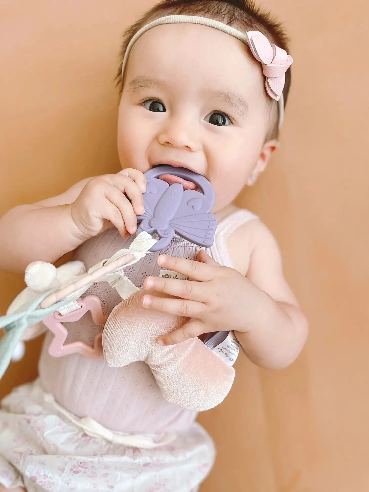 Bitzy Busy Ring™ Teething Activity Toy Bunny