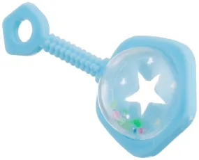 Blue Baby Rattles 6.5cm 6pk