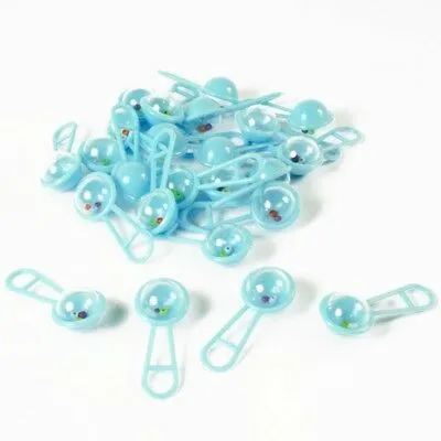 Blue Mini Baby Rattles 24pk