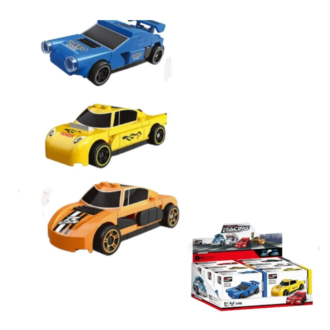 Building Blocks Pull-Back Car (A) (3 Assorted Models) (PDQ)