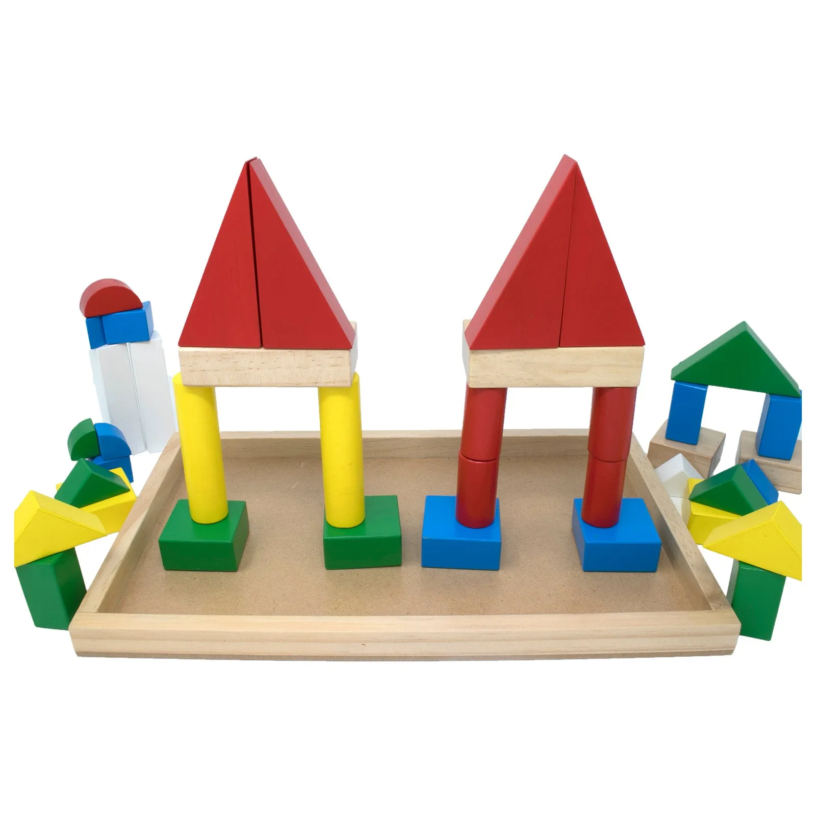 Building Blocks with Wooden Box (40 Pcs)