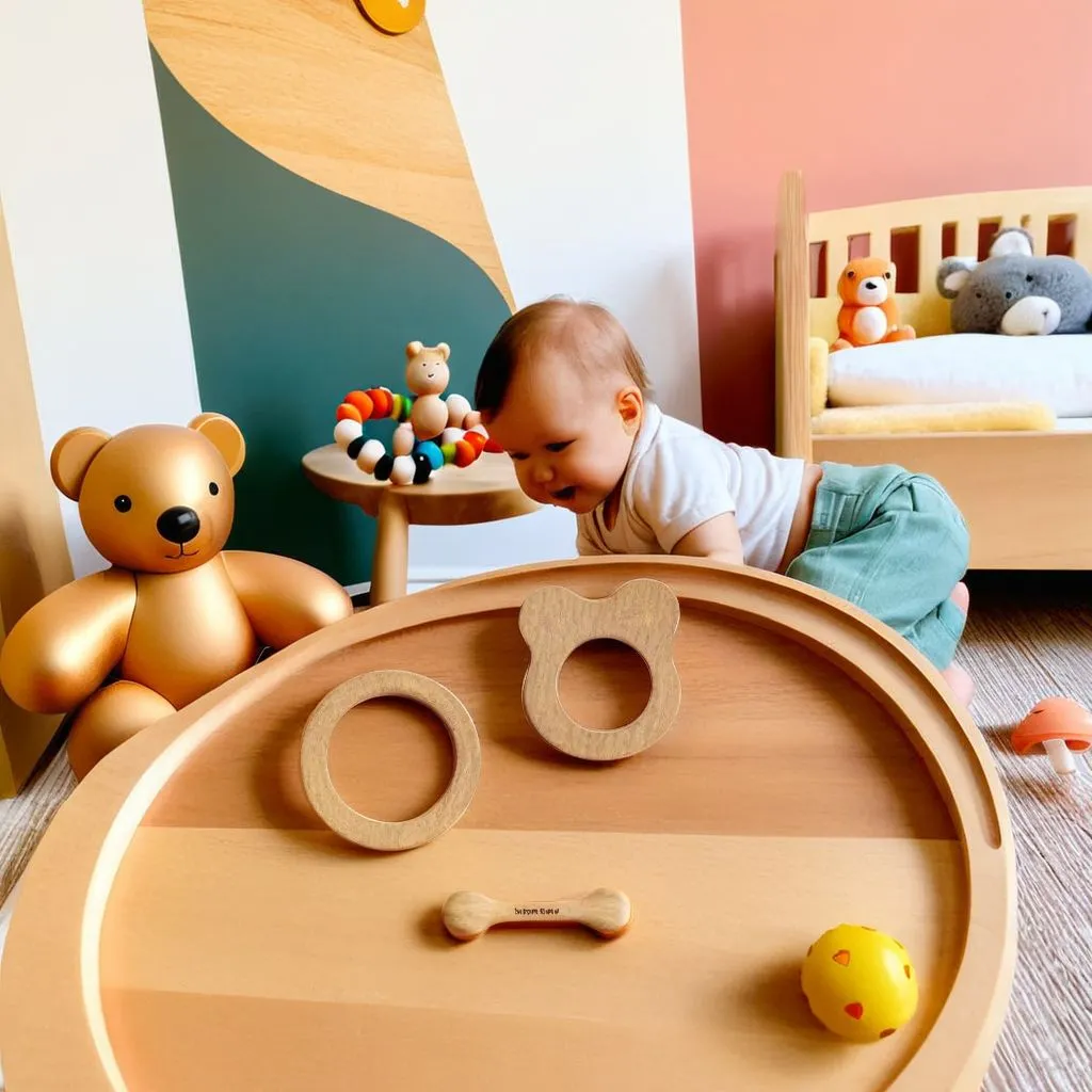 Buy Natural.Toys Neem Wood Teether Combo For Infant (Bear Teether   75Mm Ring Teethers   2 Chusni Soother) Baby Teethers Set
