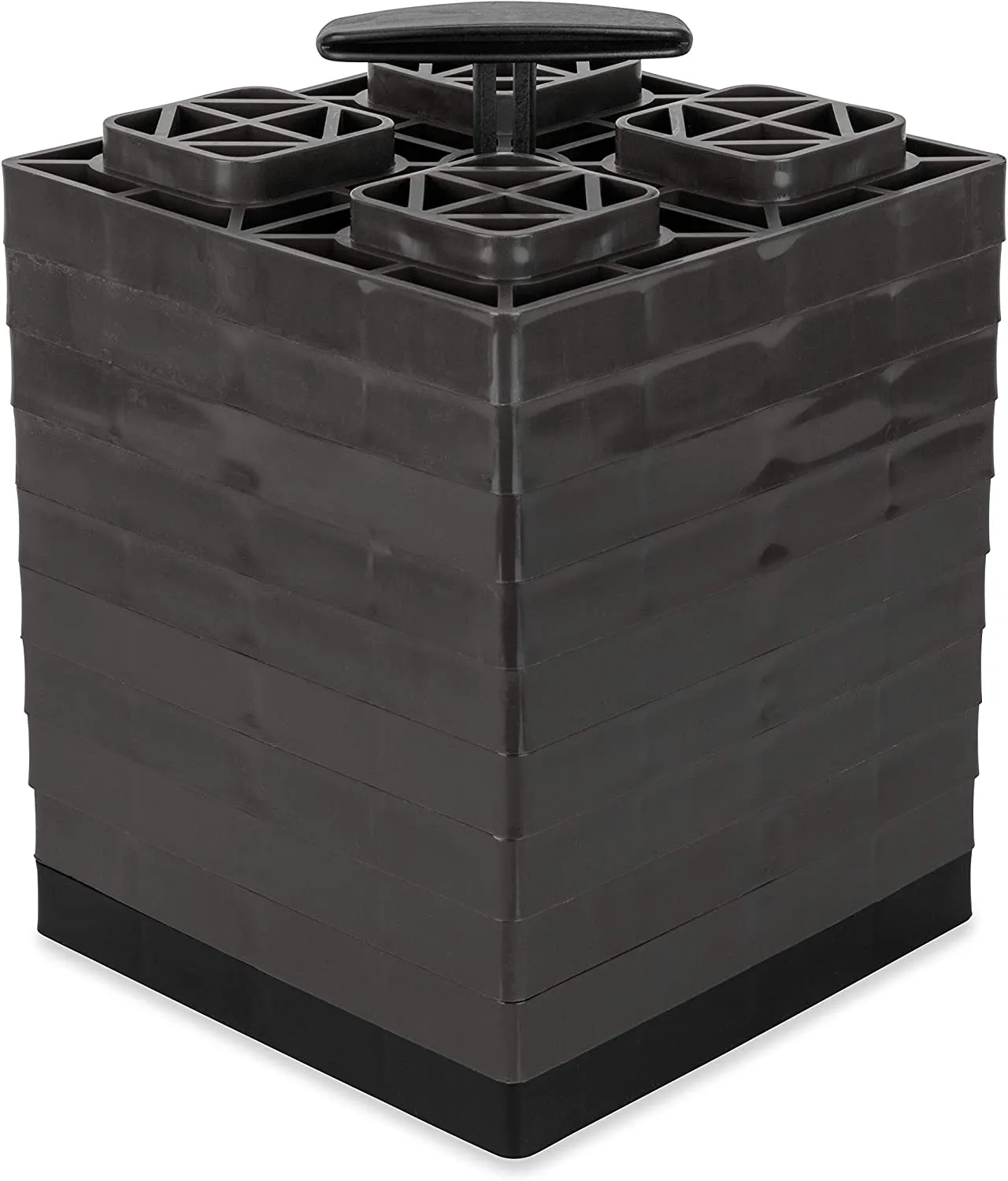 Camco 44521 FasTen Leveling Blocks - w / T-Handle,2x2,Brown 10 pack