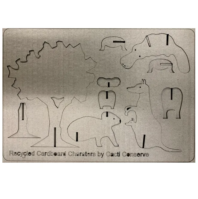 Cardboard Animal Puzzles