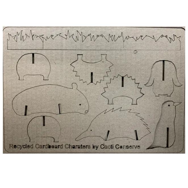 Cardboard Animal Puzzles