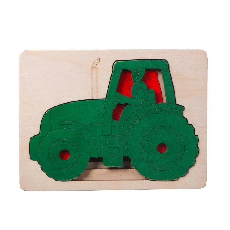 Children Toy Animal Cartoon 3D Puzzle Multilayer Jigsaw Puzzle Baby Wooden Toys Child Creative Early Educational