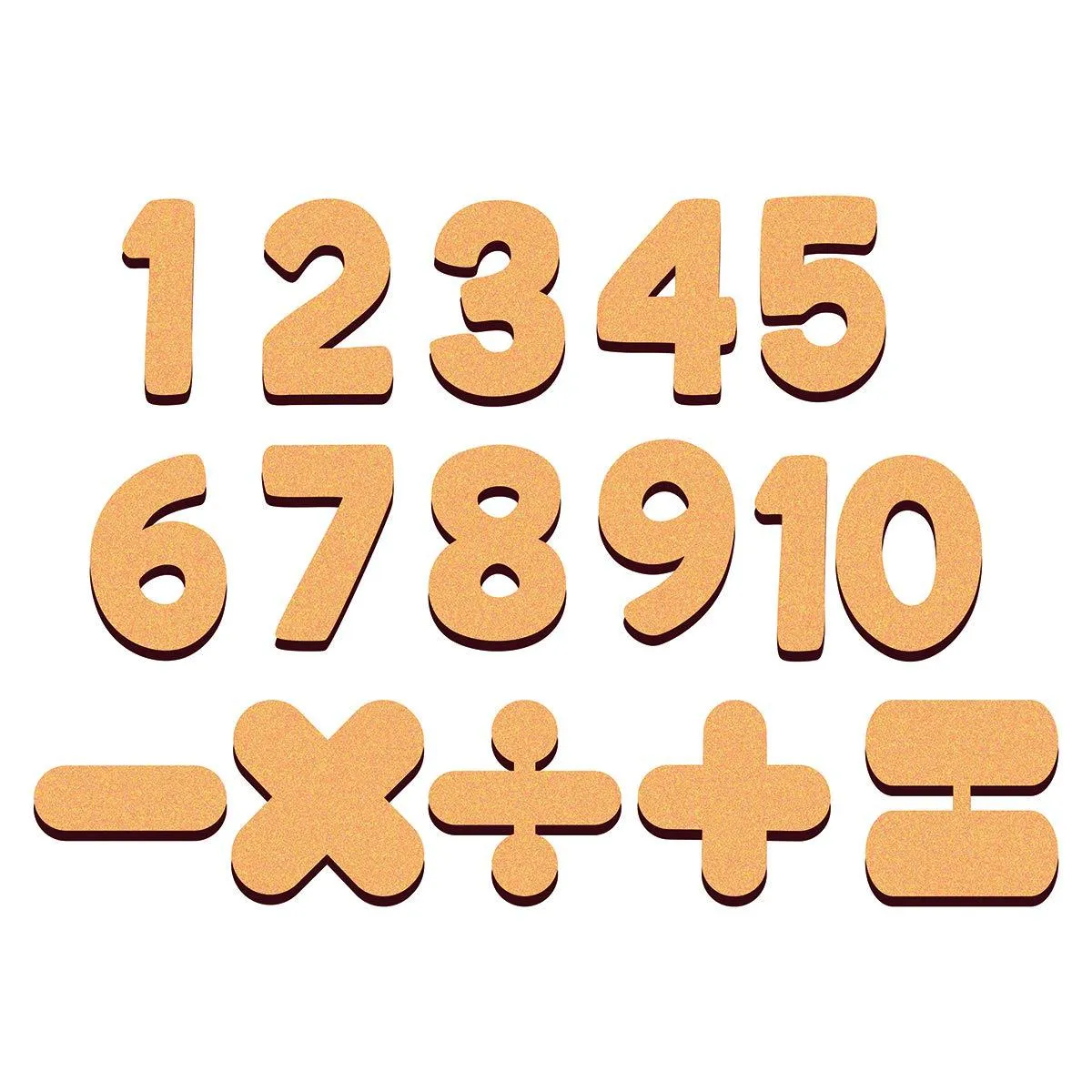 Cliths Cutout Wooden English Capital Letters & 0-9 Numbers - Set of 2 (84 Pcs) Alphabets & Number Cutouts
