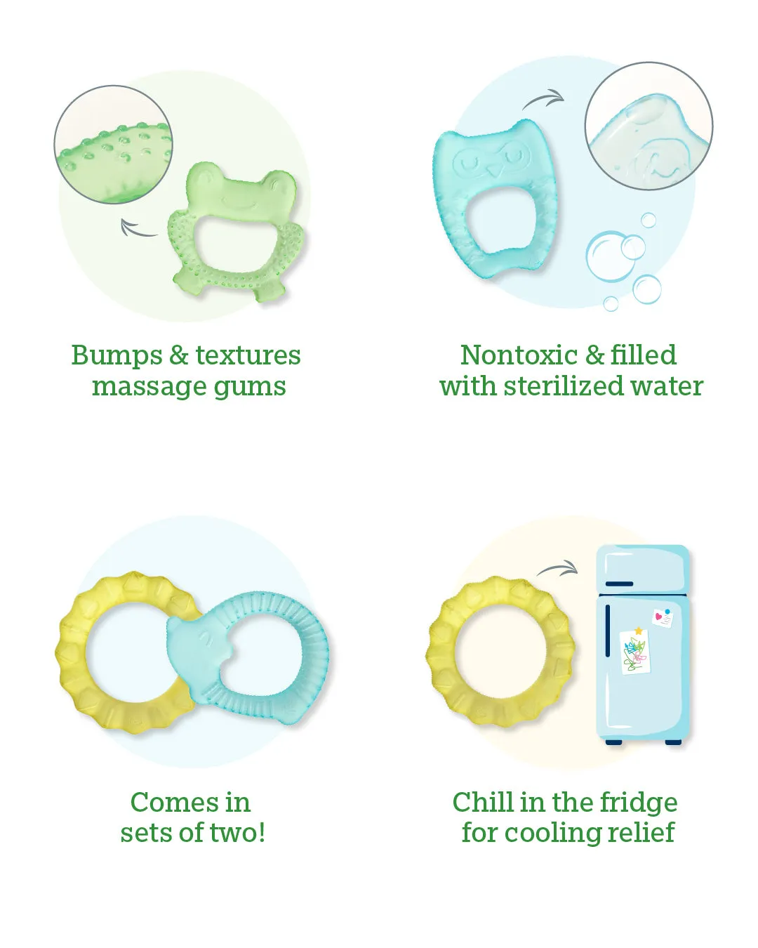 Cool Nature Teethers (2 pack)
