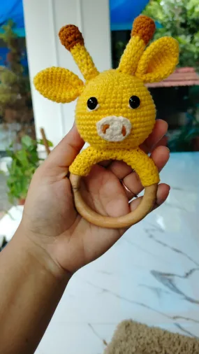 Crochet Ring Rattle for Baby