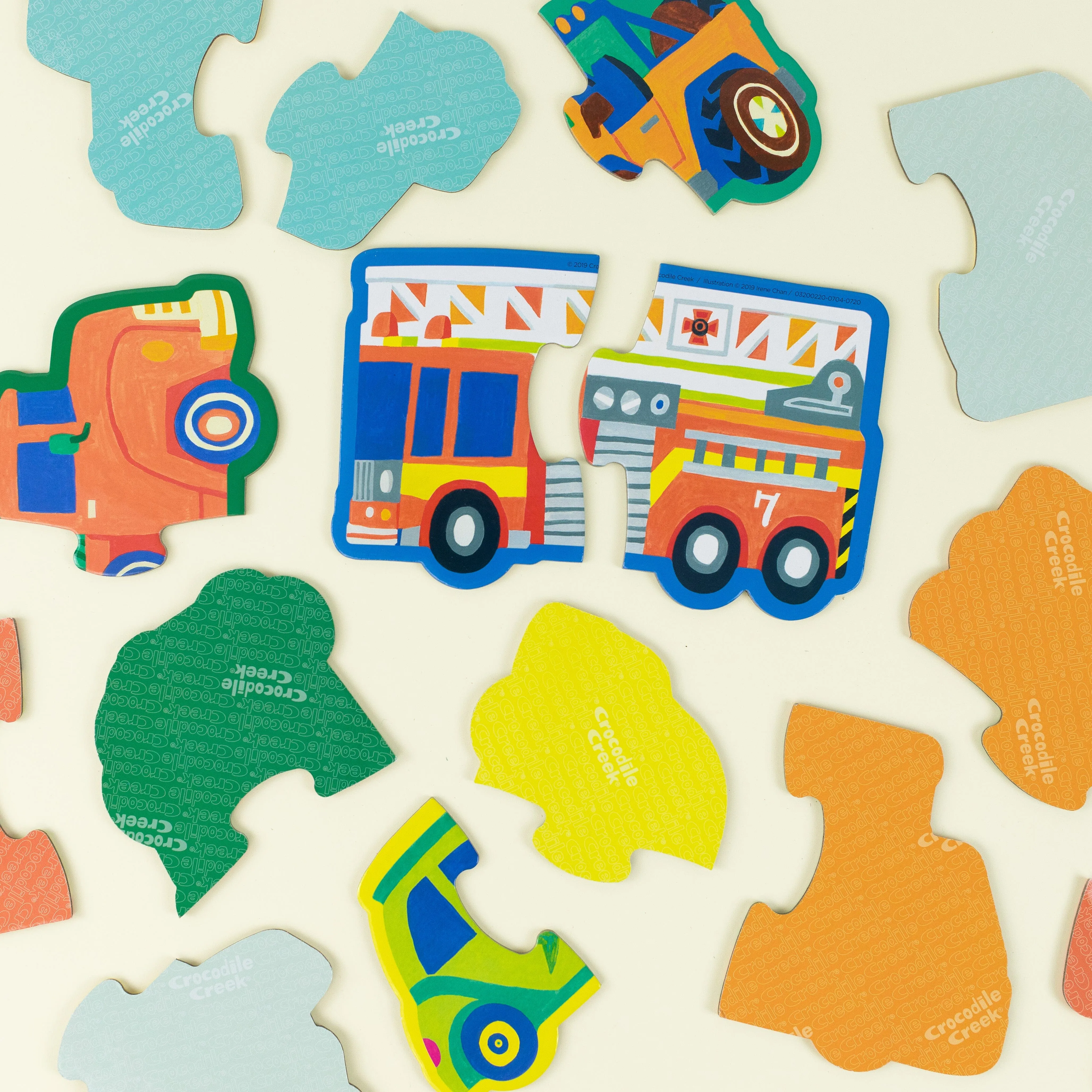 Crocodile Creek - Let's Begin 2pc Puzzle | Vehicles