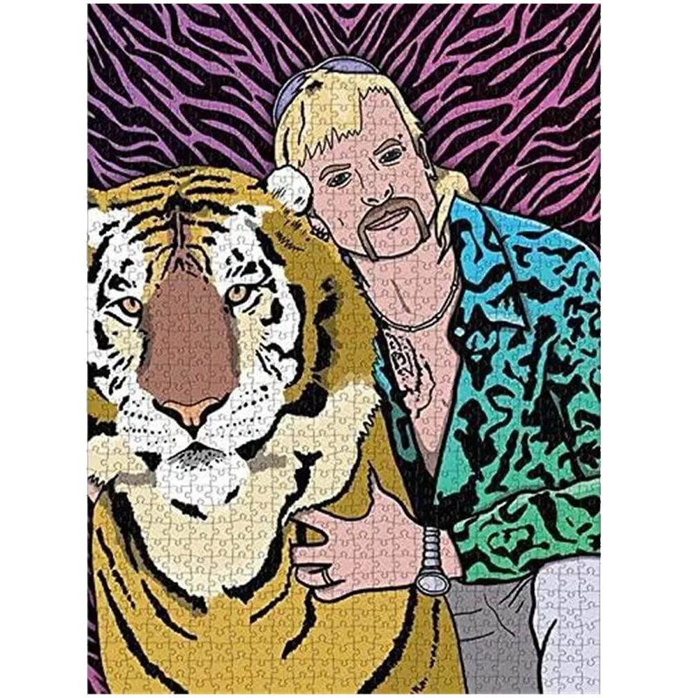 Cuddly Joe Tiger King Jigsaw Puzzle 1000 Pieces Pop Culture Premium Quality