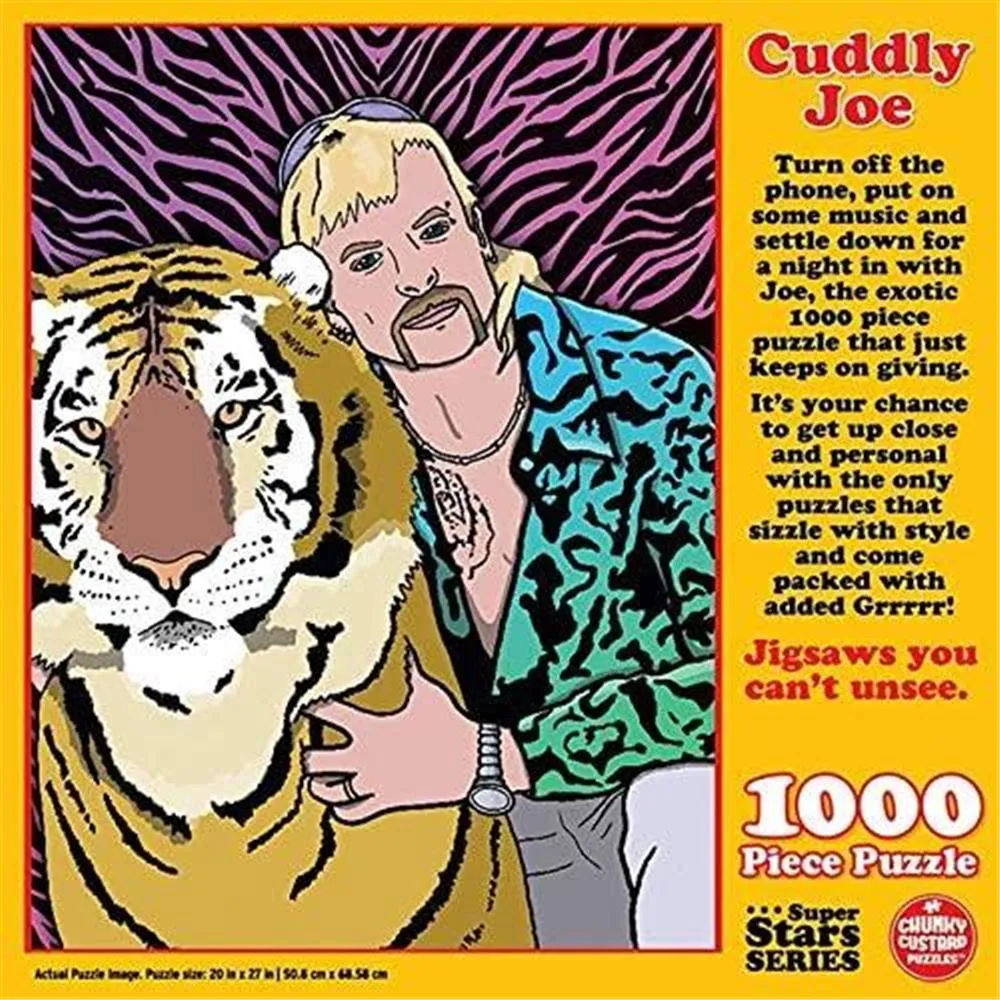 Cuddly Joe Tiger King Jigsaw Puzzle 1000 Pieces Pop Culture Premium Quality
