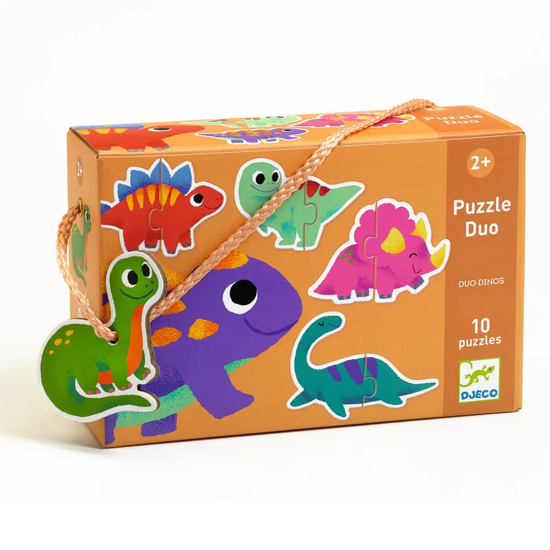 Djeco - Puzzle Duo Dinosaurs