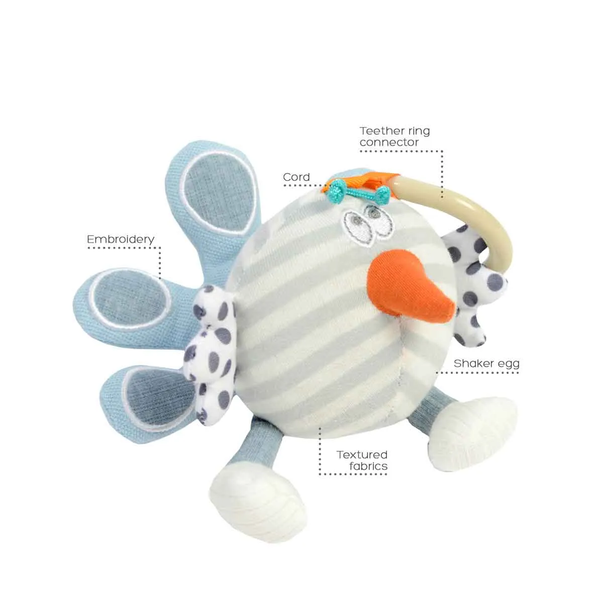 Dolce Toys - Primo Shaker Peacock