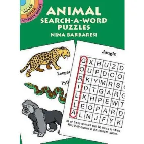 Dover Animal Search-a-Word Puzzles