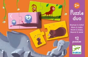 Duo Mum and Baby 24pc Toddler Puzzle - Djeco
