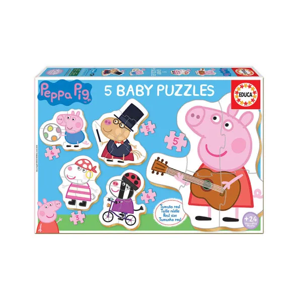 Educa Peppa Pig 5 Baby Puzzles