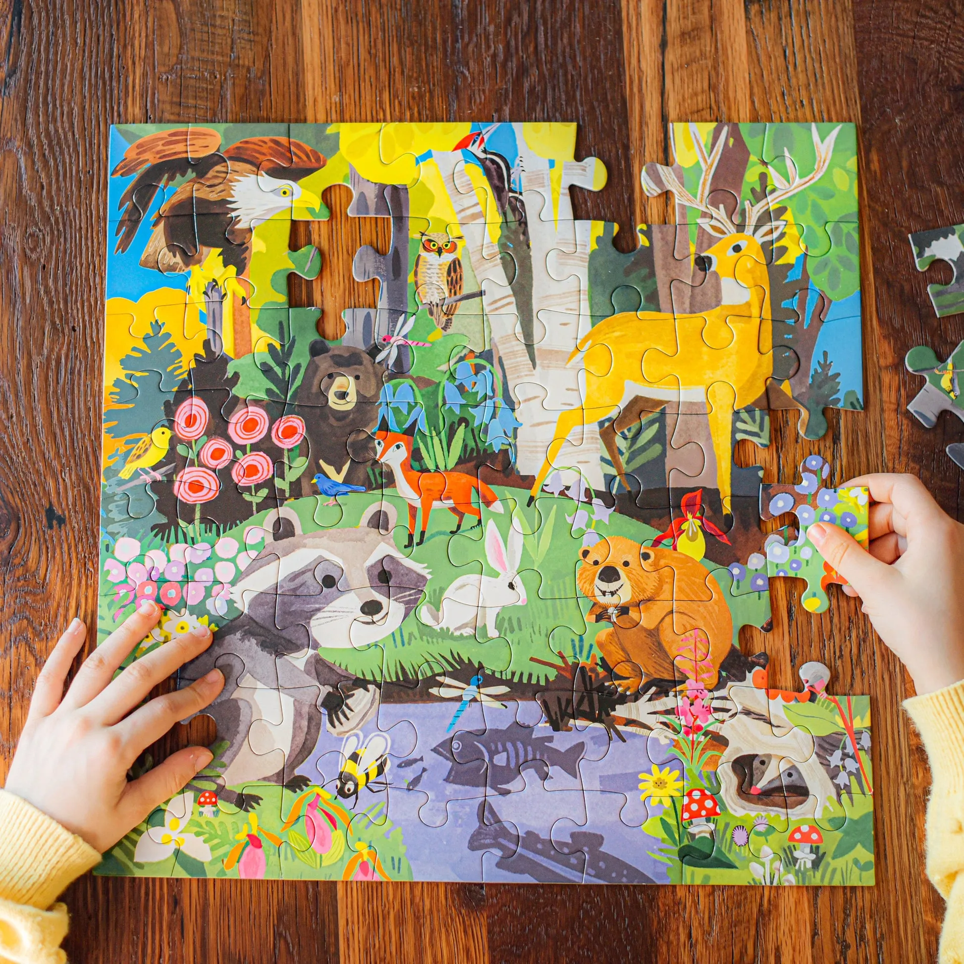 eeBoo Woodland 64pc Puzzle