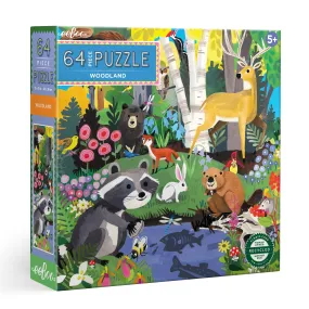 eeBoo Woodland 64pc Puzzle