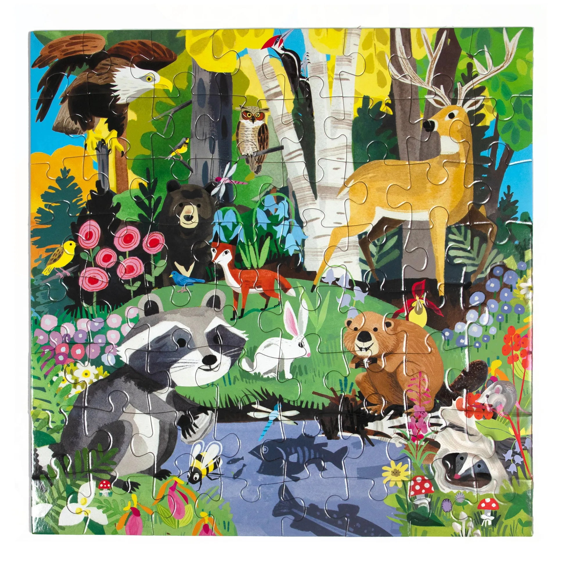 eeBoo Woodland 64pc Puzzle