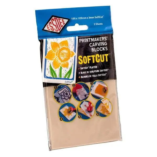 Essdee - SoftCut Lino Blocks - 10.5x15cm - 2 Pack