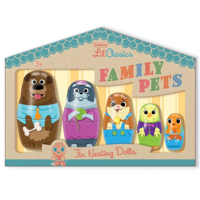 Family Pets Tin Nesting Dolls