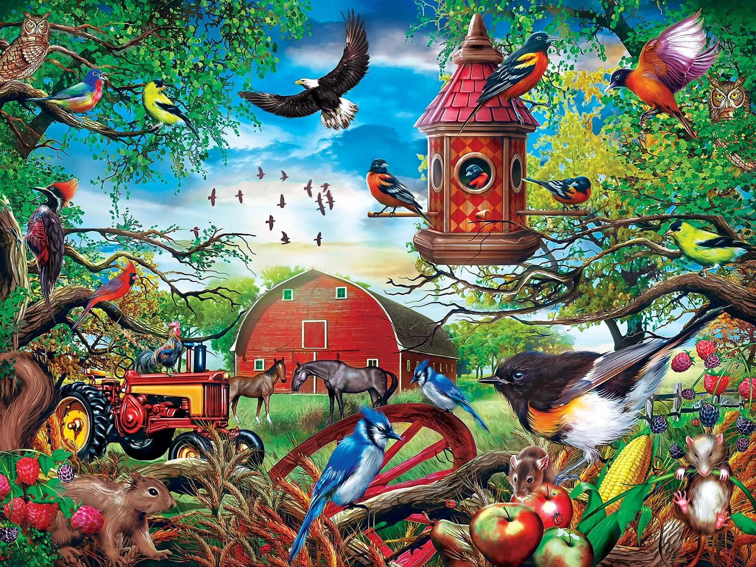 Farmland Frolic 300 Piece Large EZ Grip Jigsaw Puzzle