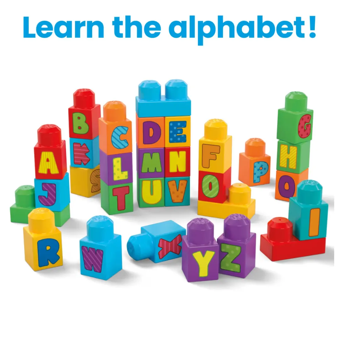 Fisher-Price Mega Bloks Value Abc Building Bag 30pcs (1y )