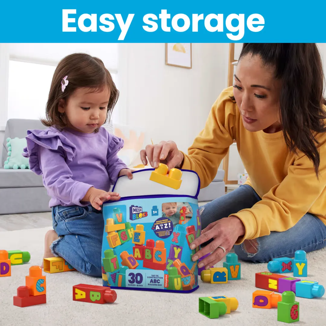 Fisher-Price Mega Bloks Value Abc Building Bag 30pcs (1y )