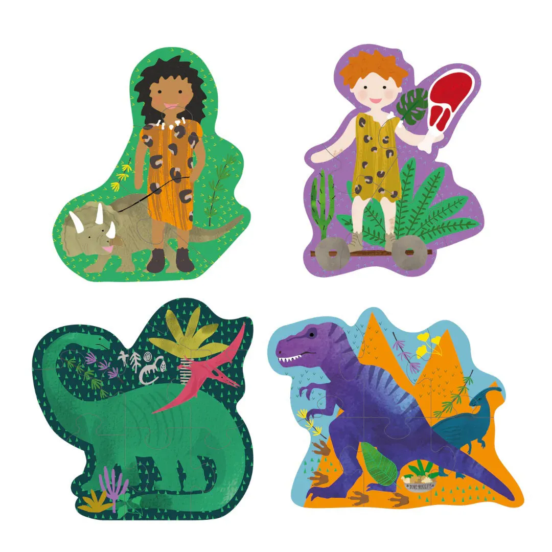 Floss & Rock My First Puzzles 3, 4, 6 & 8 Piece - Dinosaur