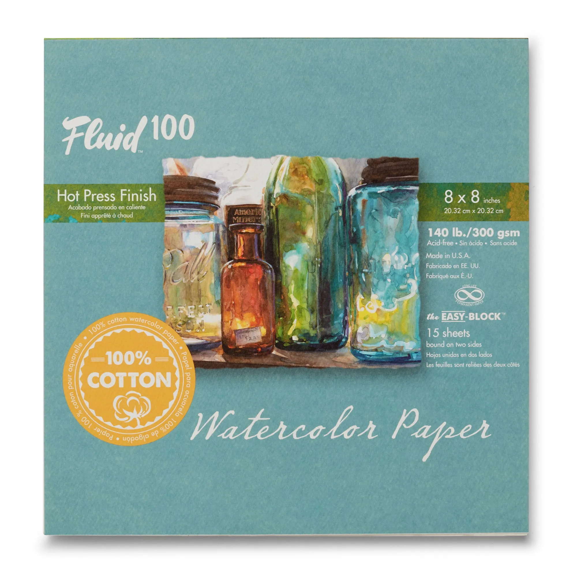 Fluid 100 Watercolour Block - Hot Press