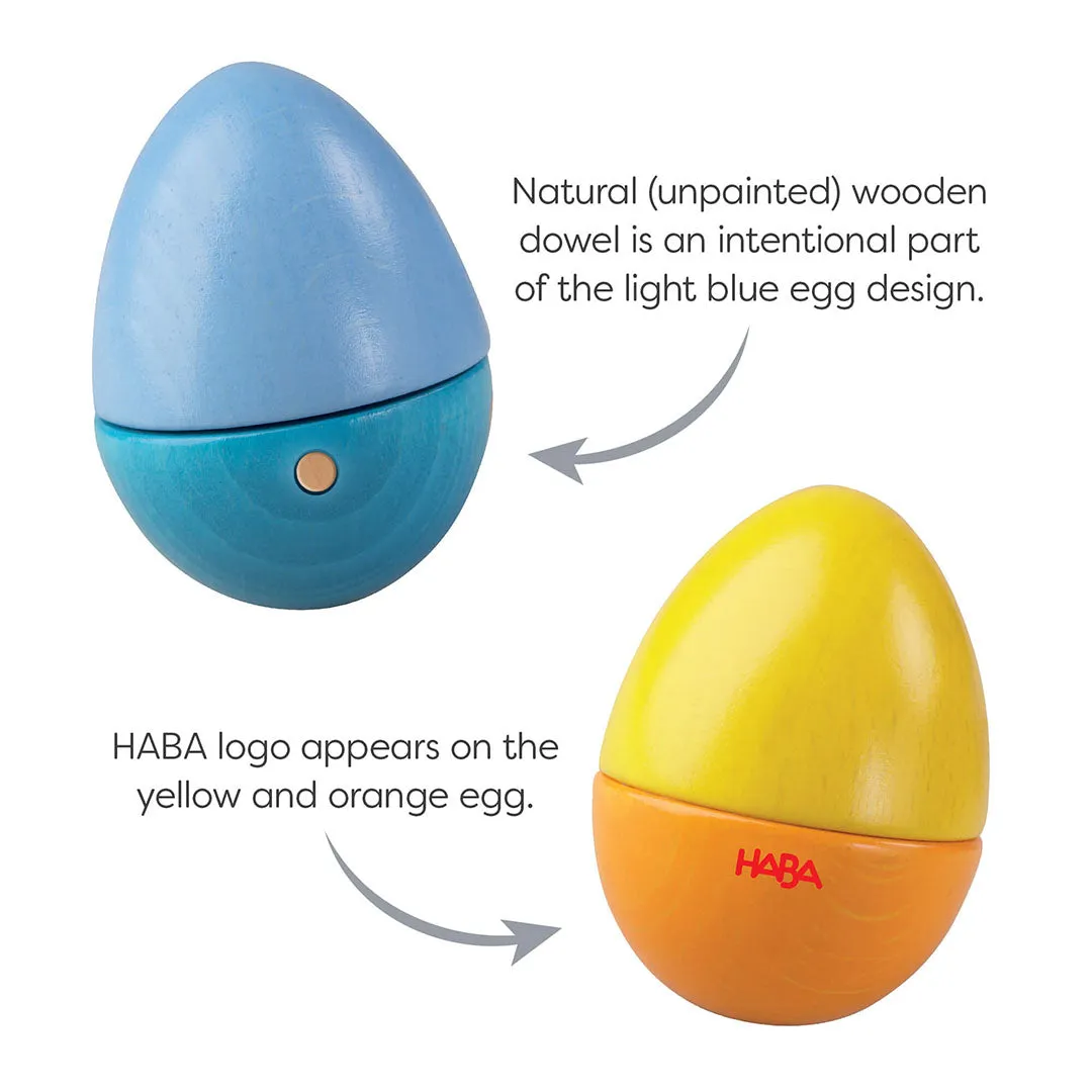 Fun with Sounds Wooden Eggs - Wooden Rattles