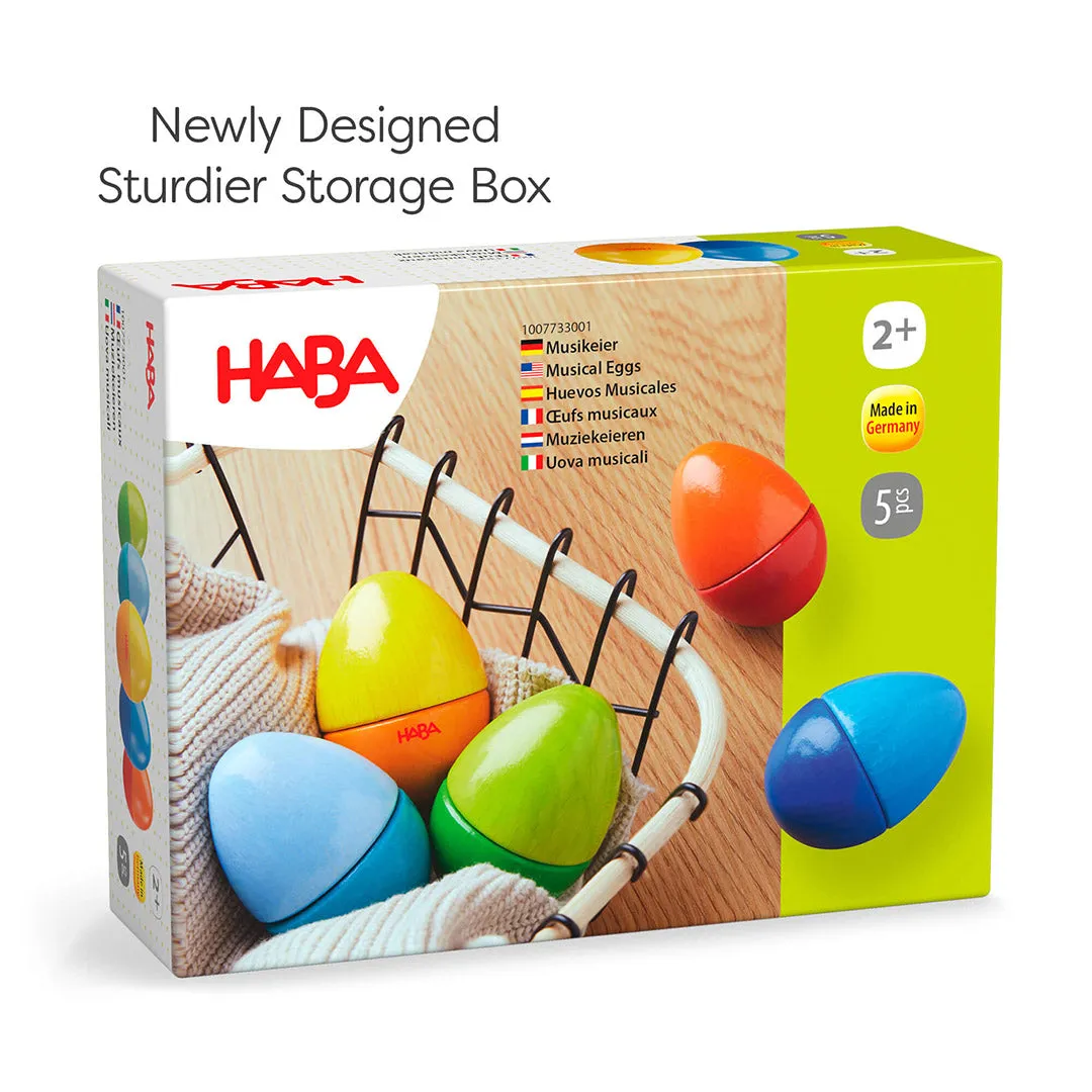 Fun with Sounds Wooden Eggs - Wooden Rattles