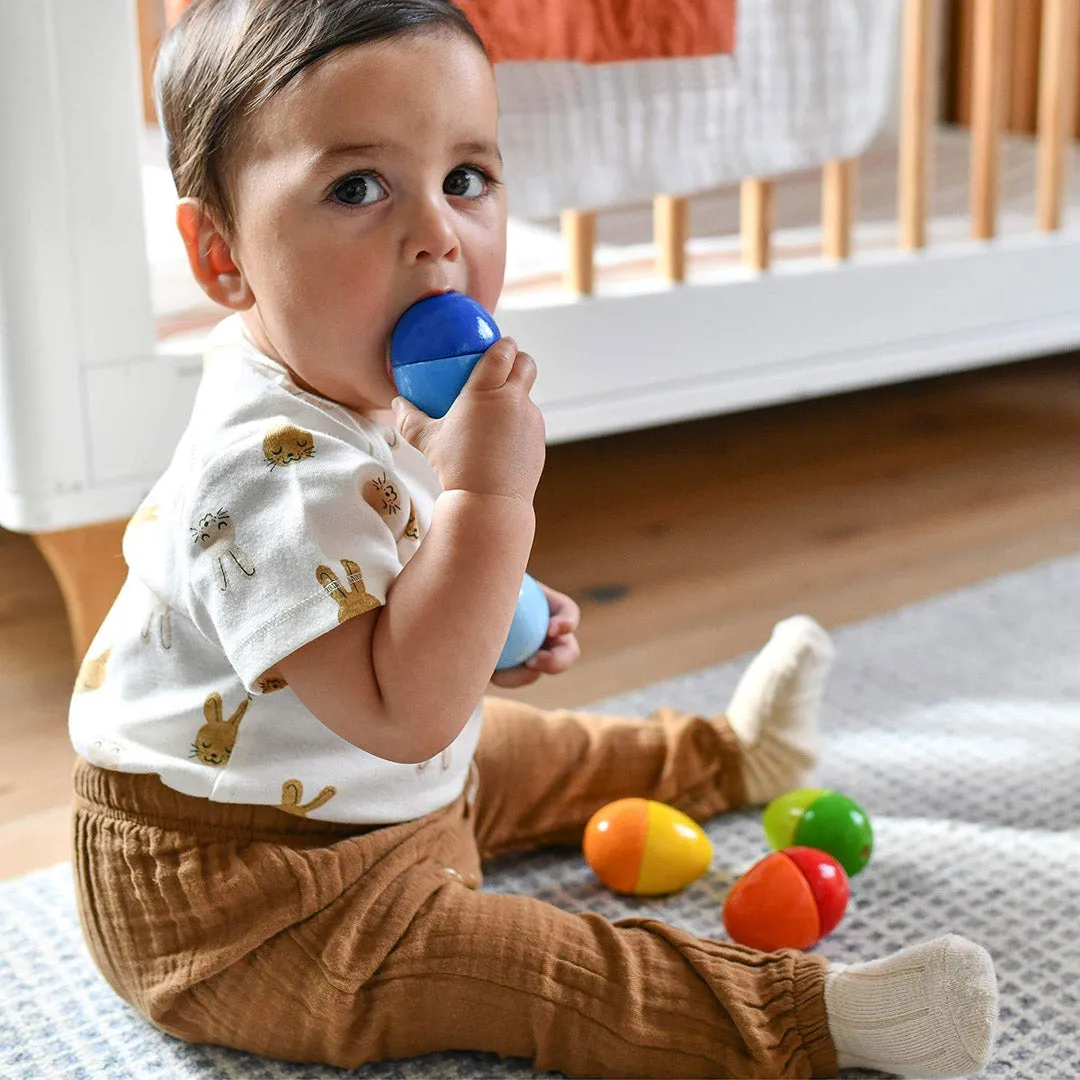 Fun with Sounds Wooden Eggs - Wooden Rattles