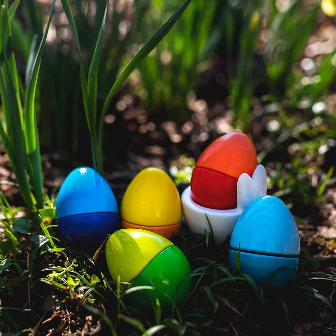 Fun with Sounds Wooden Eggs - Wooden Rattles