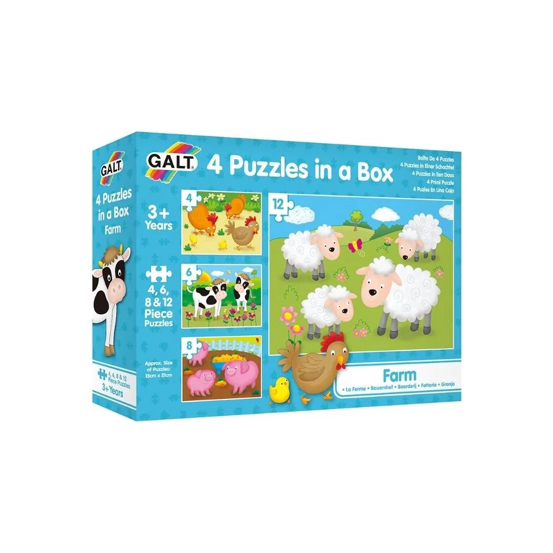 Galt 4 Puzzles In A Box