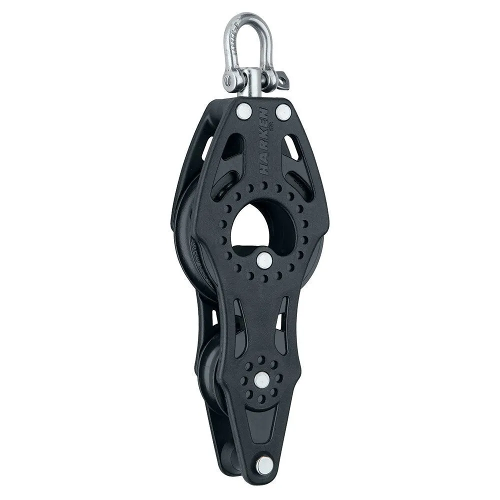Harken 57mm Carbo Air Fiddle Block with Swivel & Becket - Fishing